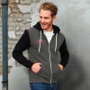 Promotional SOLS Silver Unisex Zipped Sweatshirts Feature